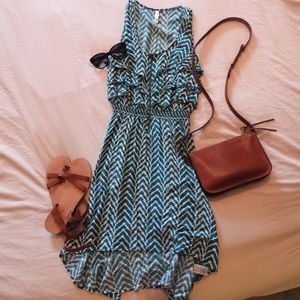 Chevron Hi-Lo sun dress